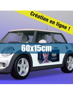 Magnétique véhicule 60x15cm