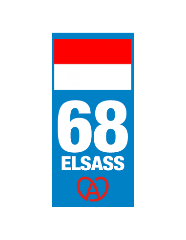 Grand Est - Adhésifs plaque d'immatriculation