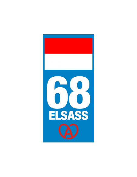 Grand Est - Adhésifs plaque d'immatriculation