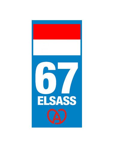 Grand Est - Adhésifs plaque d'immatriculation