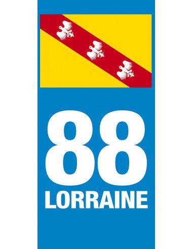 Grand Est - Adhésifs plaque d'immatriculation