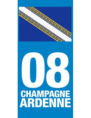 Grand Est - Adhésifs plaque d'immatriculation