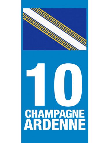 Grand Est - Adhésifs plaque d'immatriculation