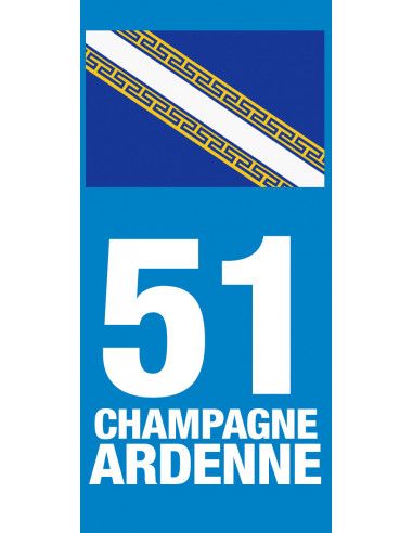 Grand Est - Adhésifs plaque d'immatriculation