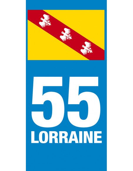 Grand Est - Adhésifs plaque d'immatriculation