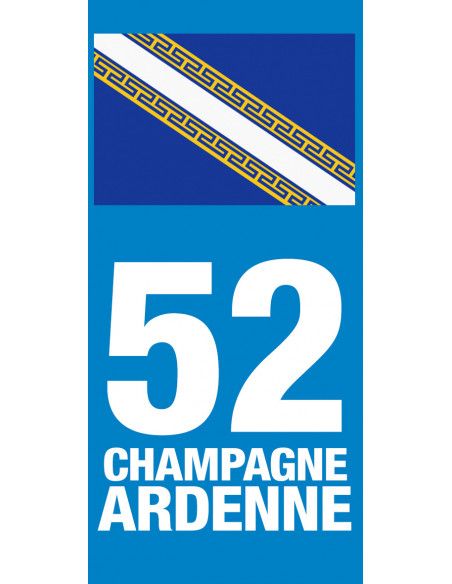 Grand Est - Adhésifs plaque d'immatriculation