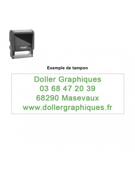 Tampon 58 x 22mm (4 lignes)