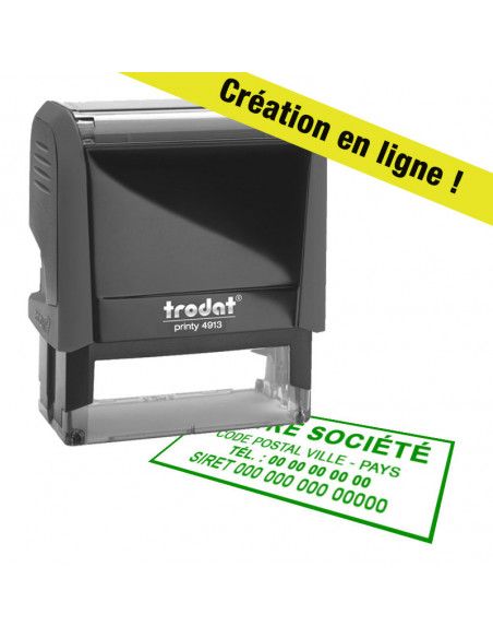 Tampon 58 x 22mm (4 lignes)