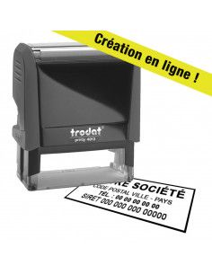 Tampon 58 x 22mm (4 lignes)