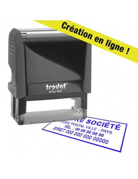 Tampon 58 x 22mm (4 lignes)