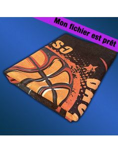 Serviette bain coton personnalisée  - 50x100 cm