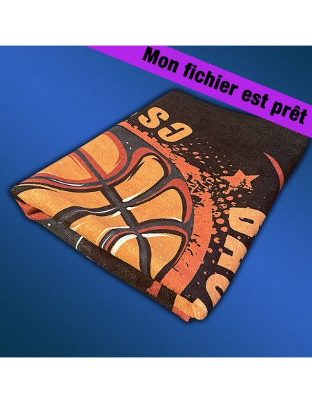 Serviette bain coton personnalisée  - 50x100 cm