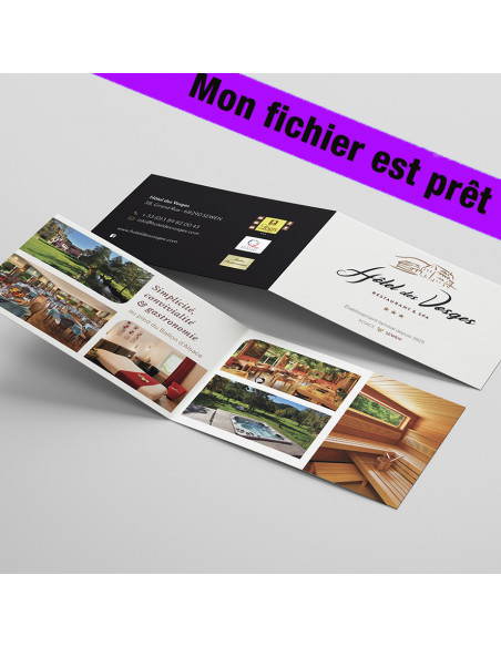 Carte de visite 2 volets