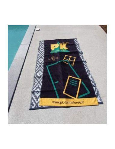 Serviette plage coton impression personnalisée...