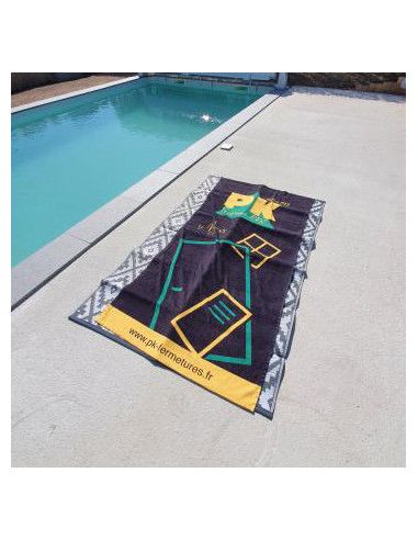 Serviette plage coton impression personnalisée...