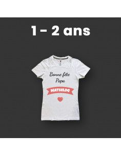 T-shirt enfant personnalisé 2 faces (Avant & Dos) 2