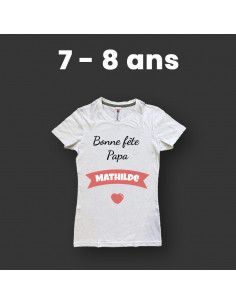 T-shirt enfant personnalisé 2 faces (Avant & Dos) 2