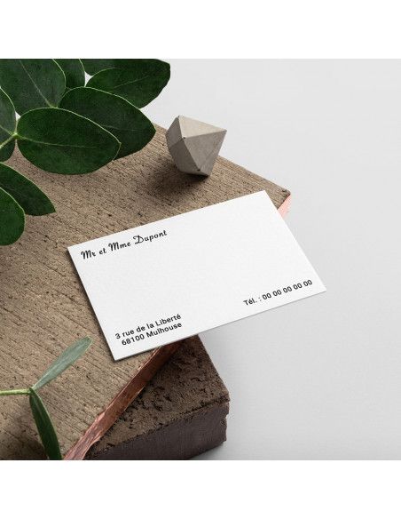 Carte de correspondance 12x8cm - Recto