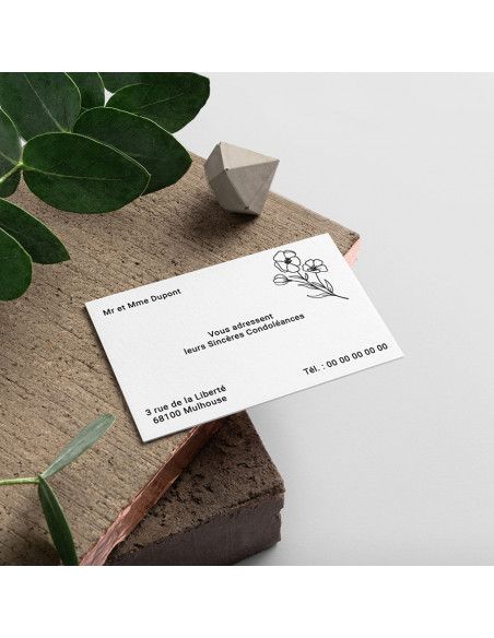 Carte de correspondance 12x8cm - Recto