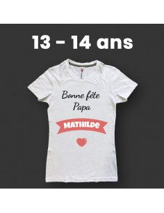 T-shirt enfant personnalisé 1 face (Avant ou Dos) 2