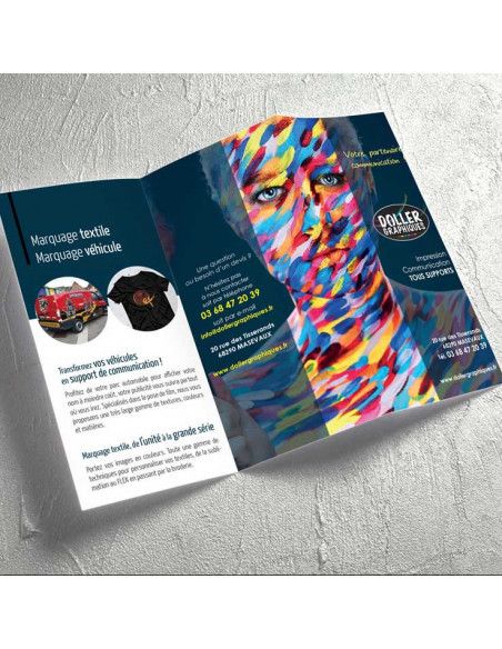 Dépliant A4 plié en 3