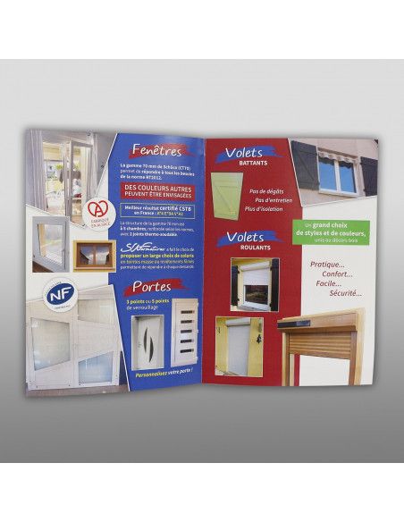 Dépliant A4 plié en 2