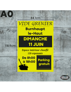 Affiche Fluo pour extérieur A3-A2-A1-A0 2
