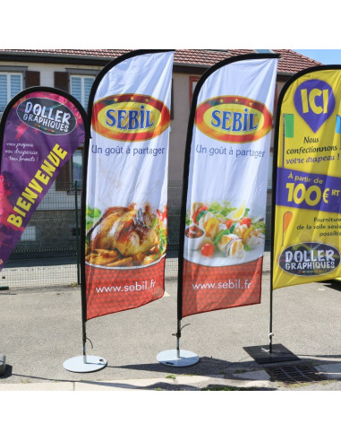 Drapeau plume classique