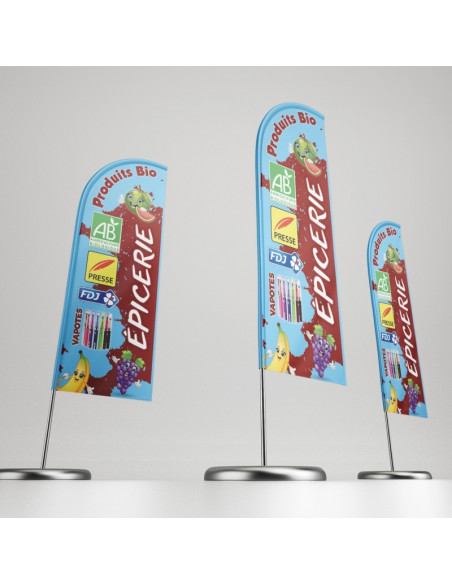 Drapeau plume classique