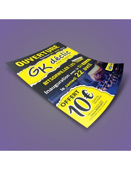 Flyers A5 14,8x21cm recto