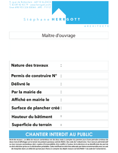 Herrgott - Panneau de chantier