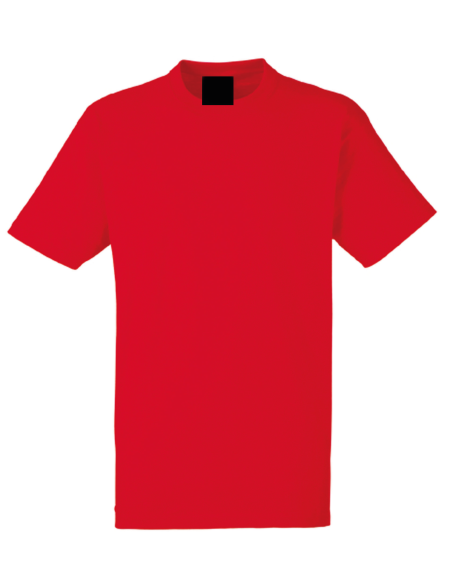 tshirt 2 faces coeur & dos - rouge