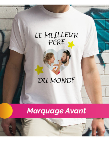 tshirt 2 faces avant & dos - blanc