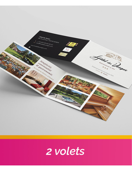 Carte de visite 2 volets