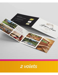 Carte de visite 2 volets