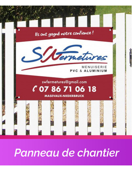 Panneau de Chantier