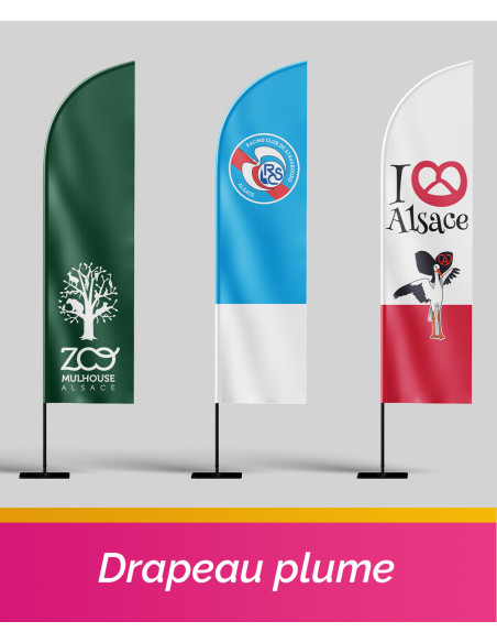 Drapeau plume classique