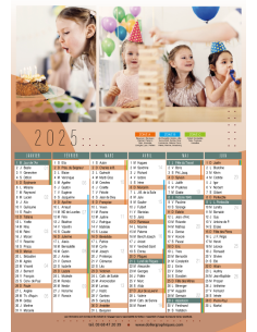 Calendrier A4 2 FACES