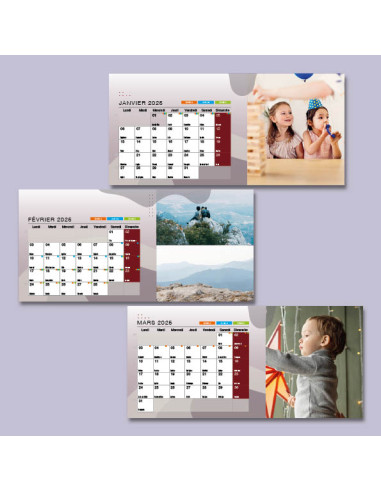 Calendrier Chevalet 10 par 21