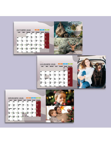 Calendrier Chevalet 10 par 21