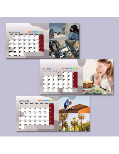 Calendrier Chevalet 10 par 21
