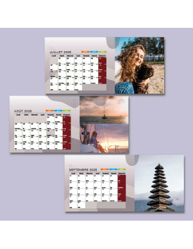 Calendrier Chevalet 10 par 21