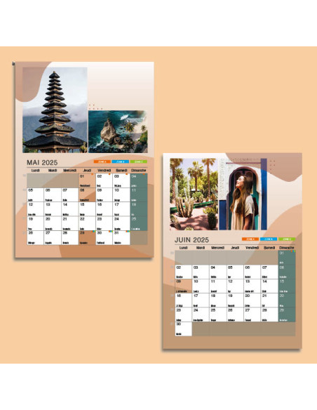 Calendrier Chevalet A6