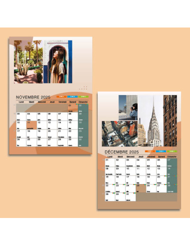 Calendrier Chevalet A6