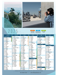Calendrier A4 2 FACES 2