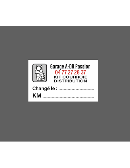 ETIQUETTES type vidange