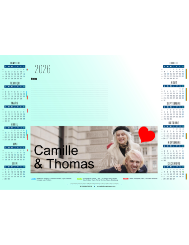 Calendrier Sous Main