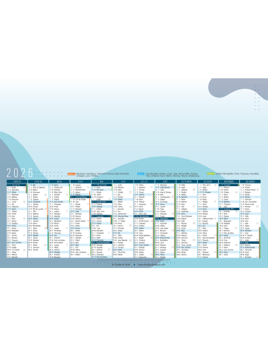 Calendrier A3 1 FACE