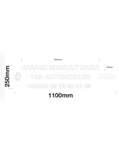 Adhésif V&B RENAULT