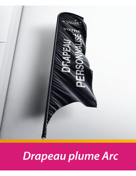 Drapeau plume arc